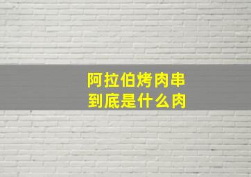 阿拉伯烤肉串 到底是什么肉